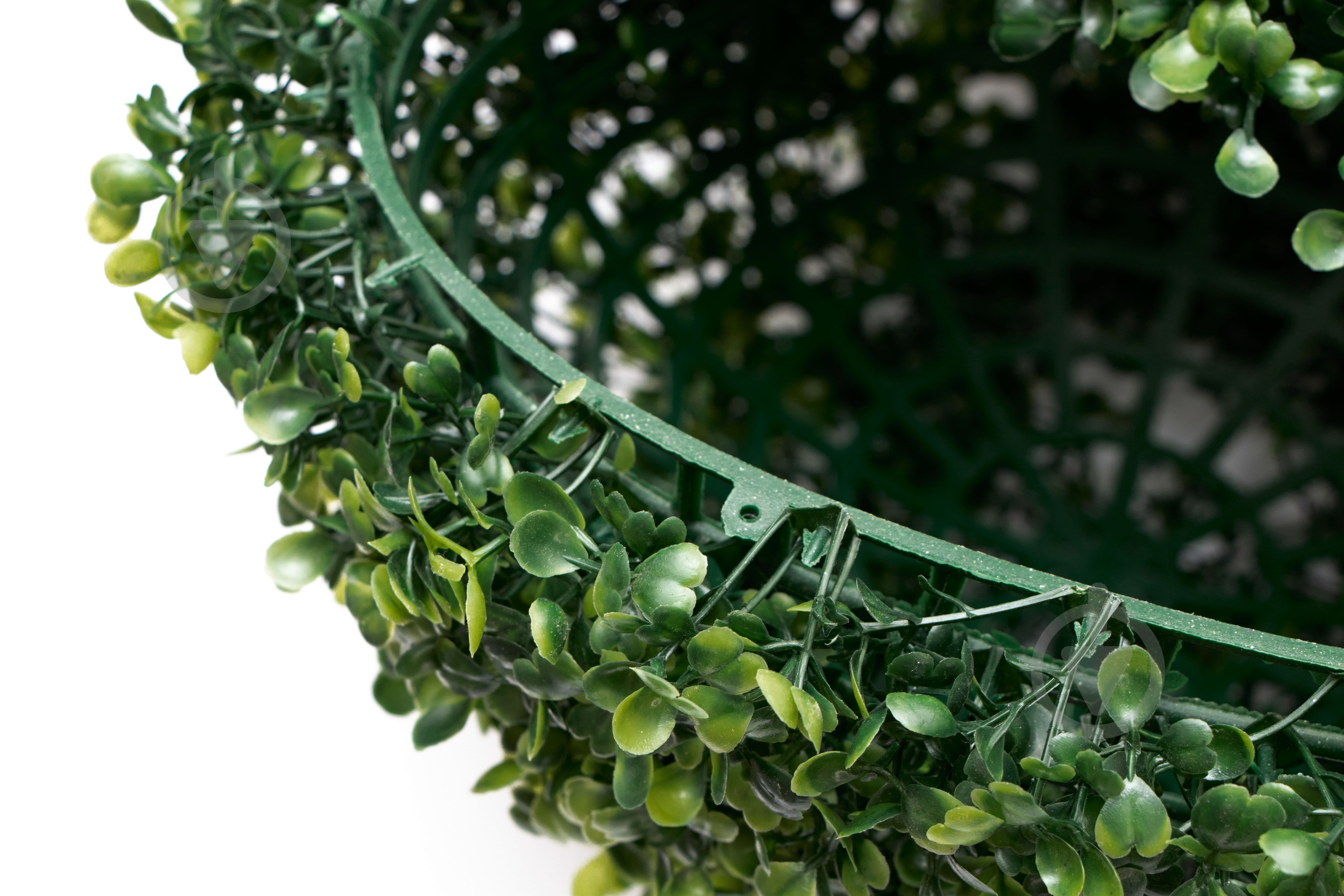 Шар искусственный куст Самшит темно-зеленый 38 см 960279 Девилон - фото 4