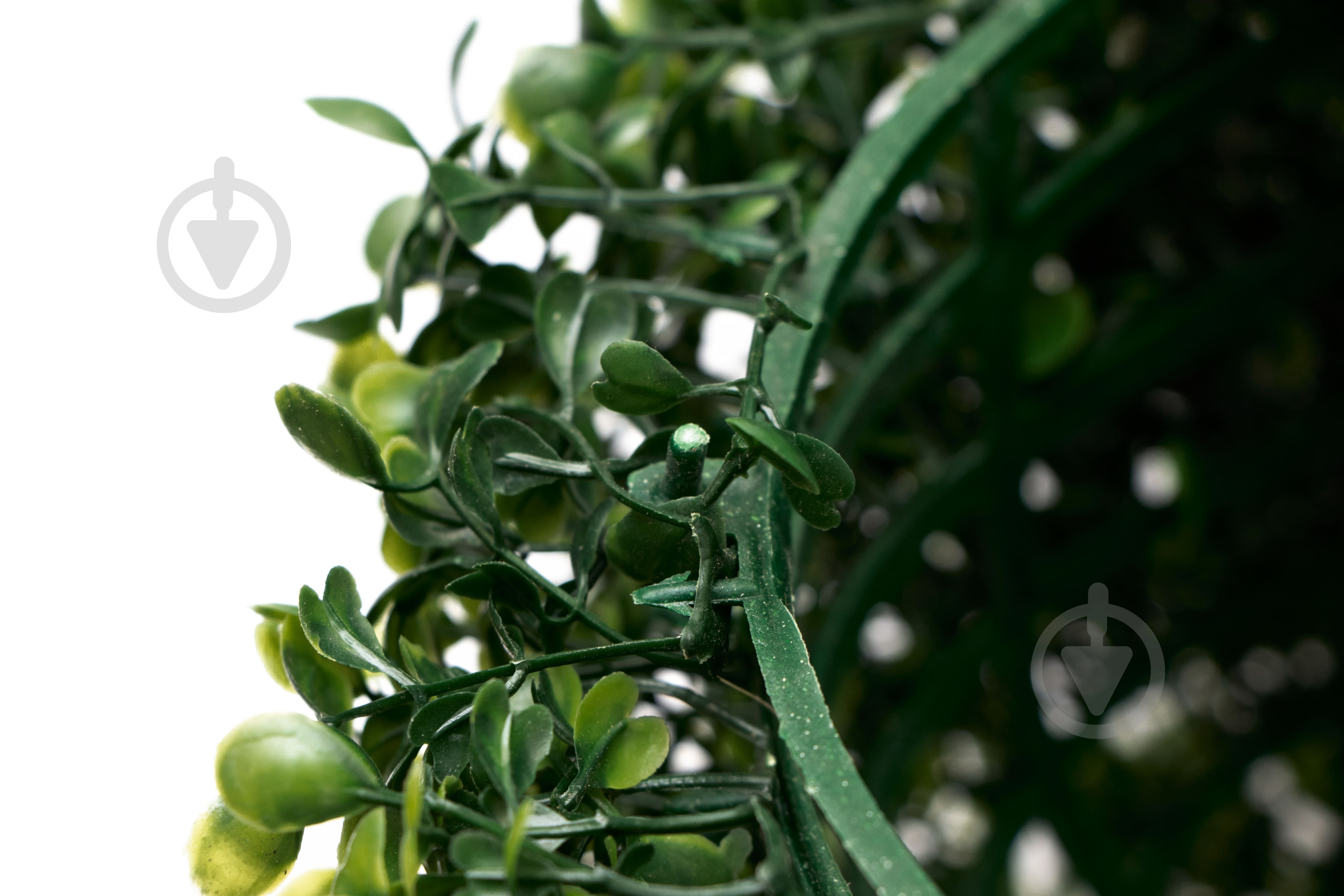 Шар искусственный куст Самшит темно-зеленый 38 см 960279 Девилон - фото 5