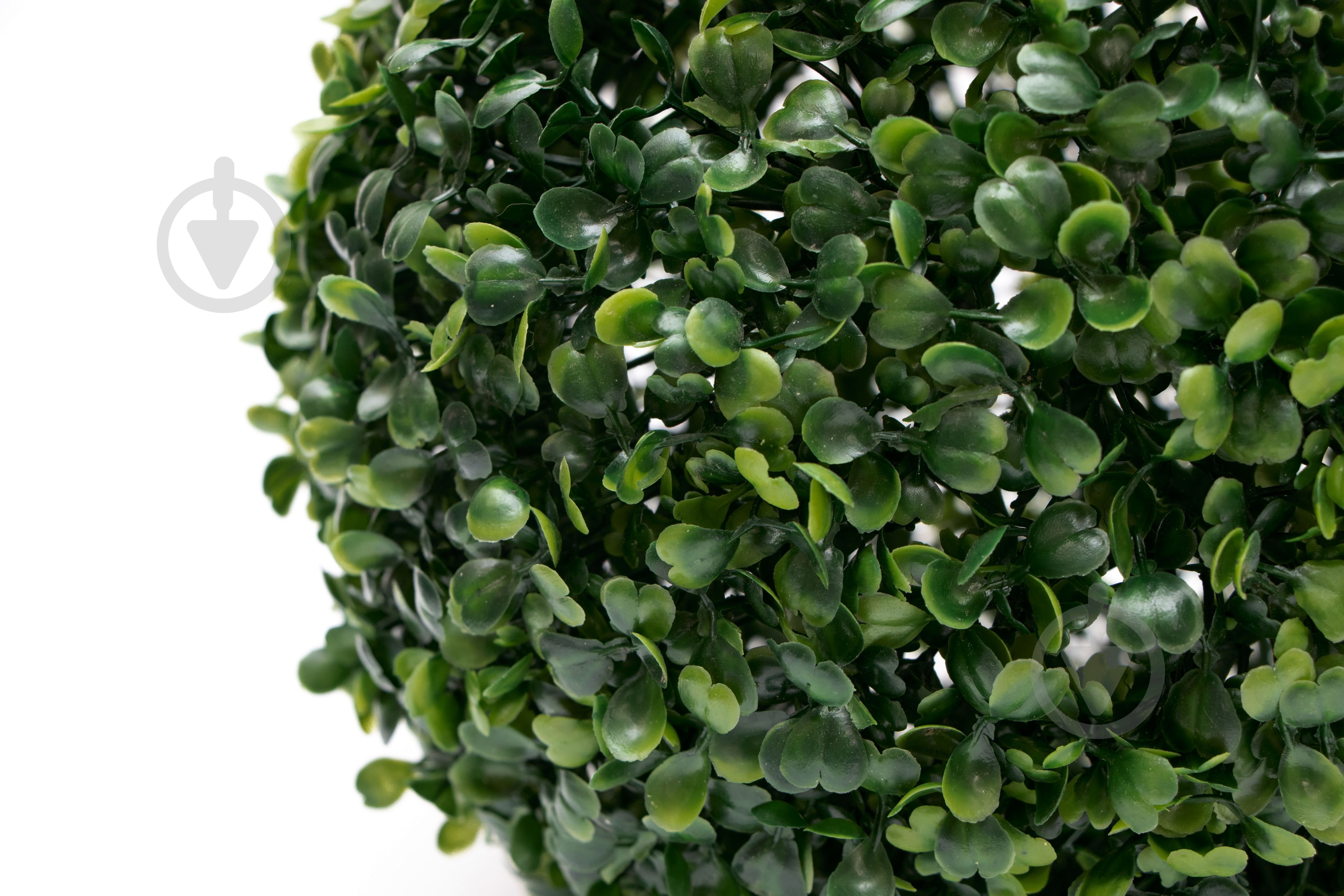 Шар искусственный куст Самшит темно-зеленый 28 см 960286 Девилон - фото 2 Шар искусственный куст Самшит темно-зеленый 28 см 960286 Девилон - фото 2