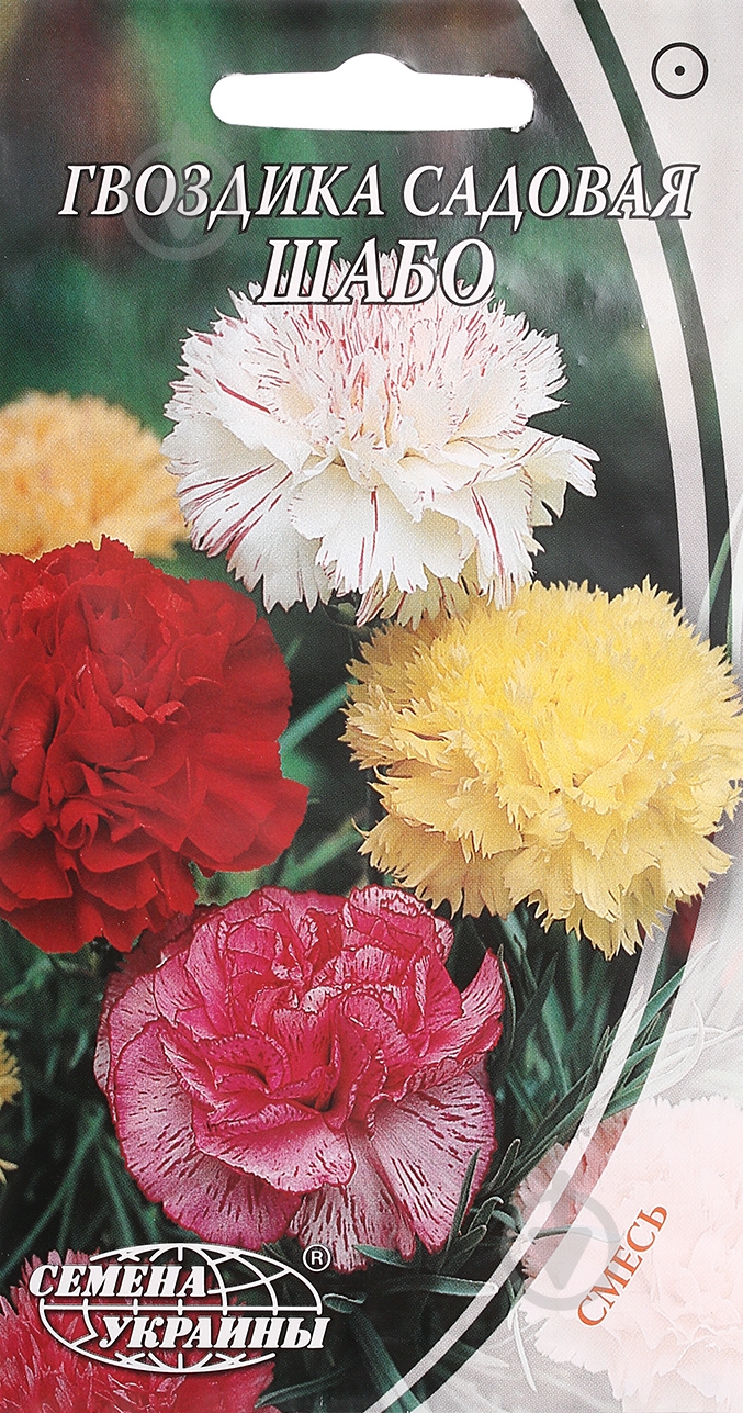 Семена Насіння України гвоздика (диантус) Шабо 0,2 г - фото 1