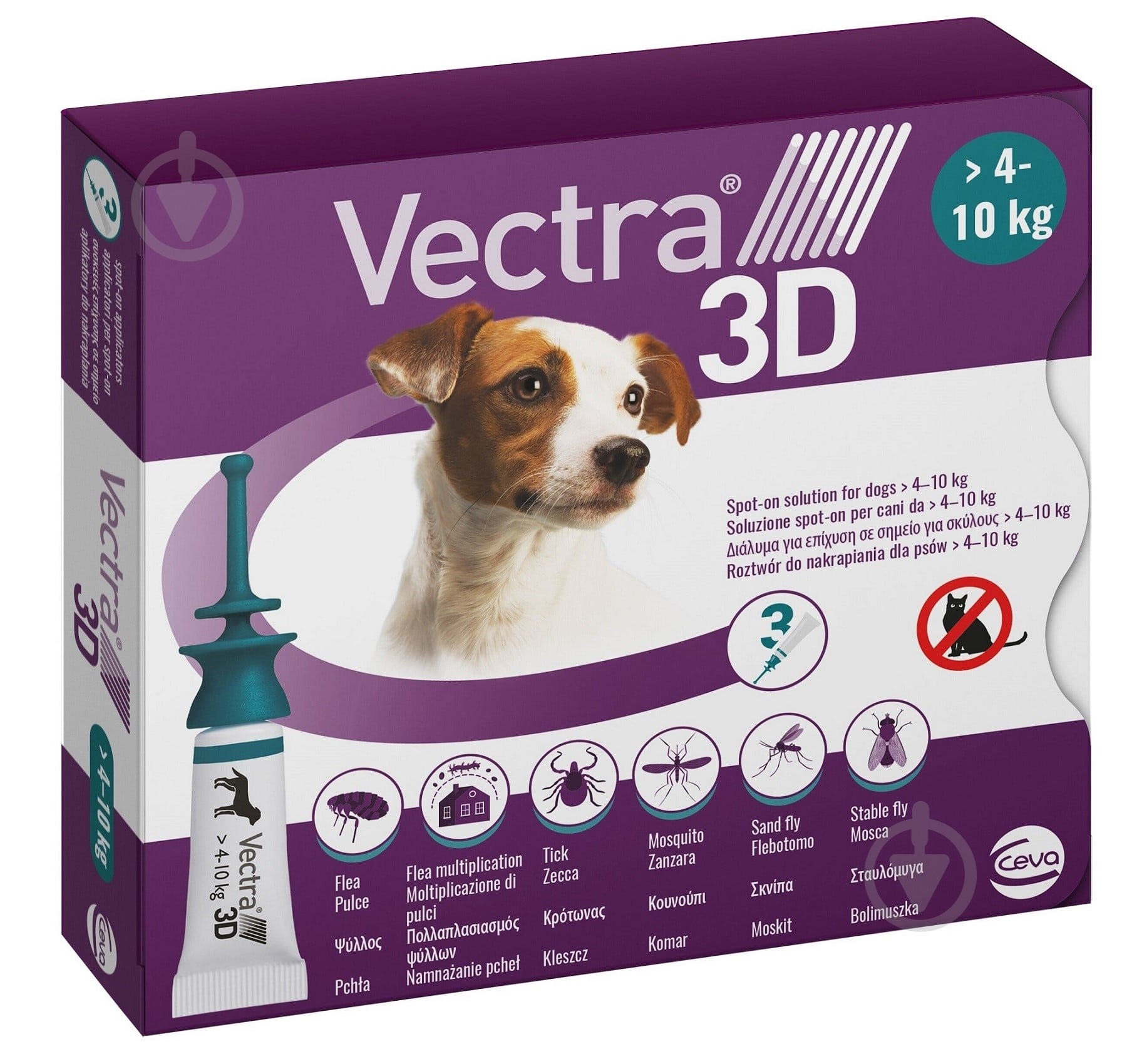 Капли CEVA Vectra 3D 4.1-10.0 кг - фото 1