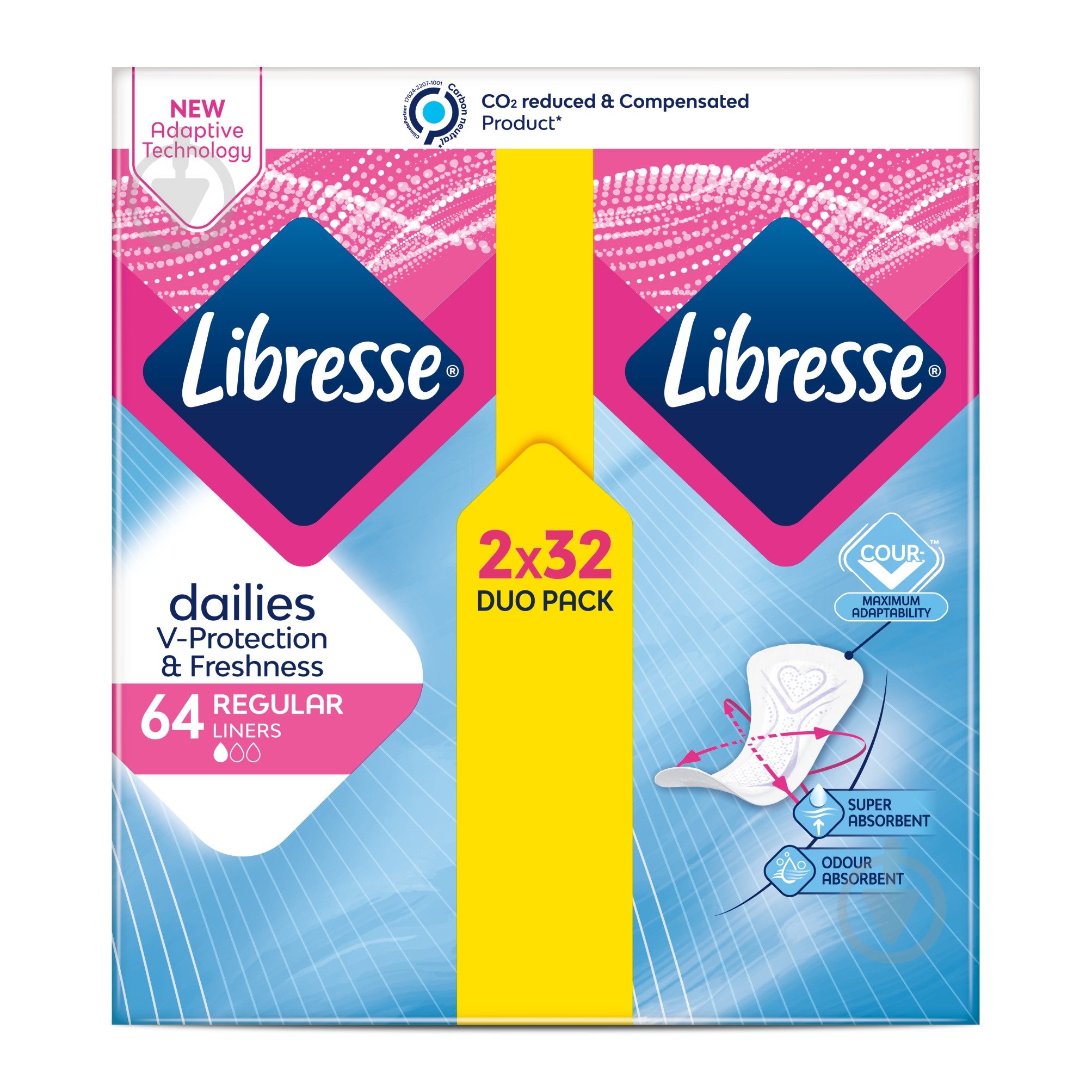 Прокладки ежедневные Libresse Нормал Плюс 64 шт. - фото 1