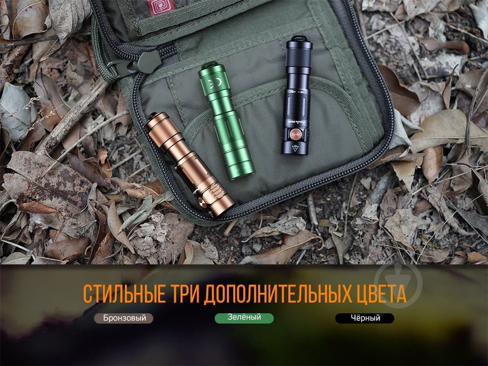 Фонарь ручной Fenix 400 Lm [019] Black E05Rblk - фото 17