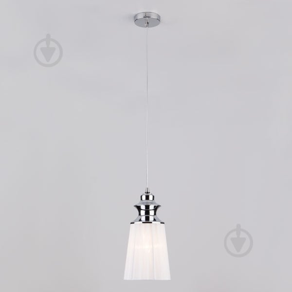 Підвіс Strotskis Varadero 1x40 Вт E14 хром/білий 50014/1 - фото 1 Підвіс Strotskis Varadero 1x40 Вт E14 хром/білий 50014/1 - фото 1