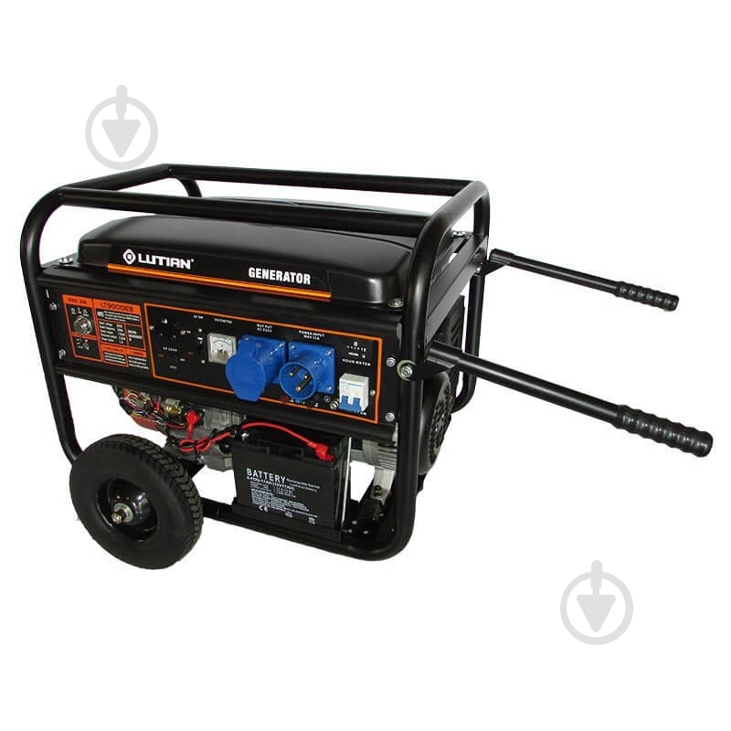 Генератор бензиновый Lutian 7 кВт / 7,5 кВт 230 В LT9000EB - фото 1