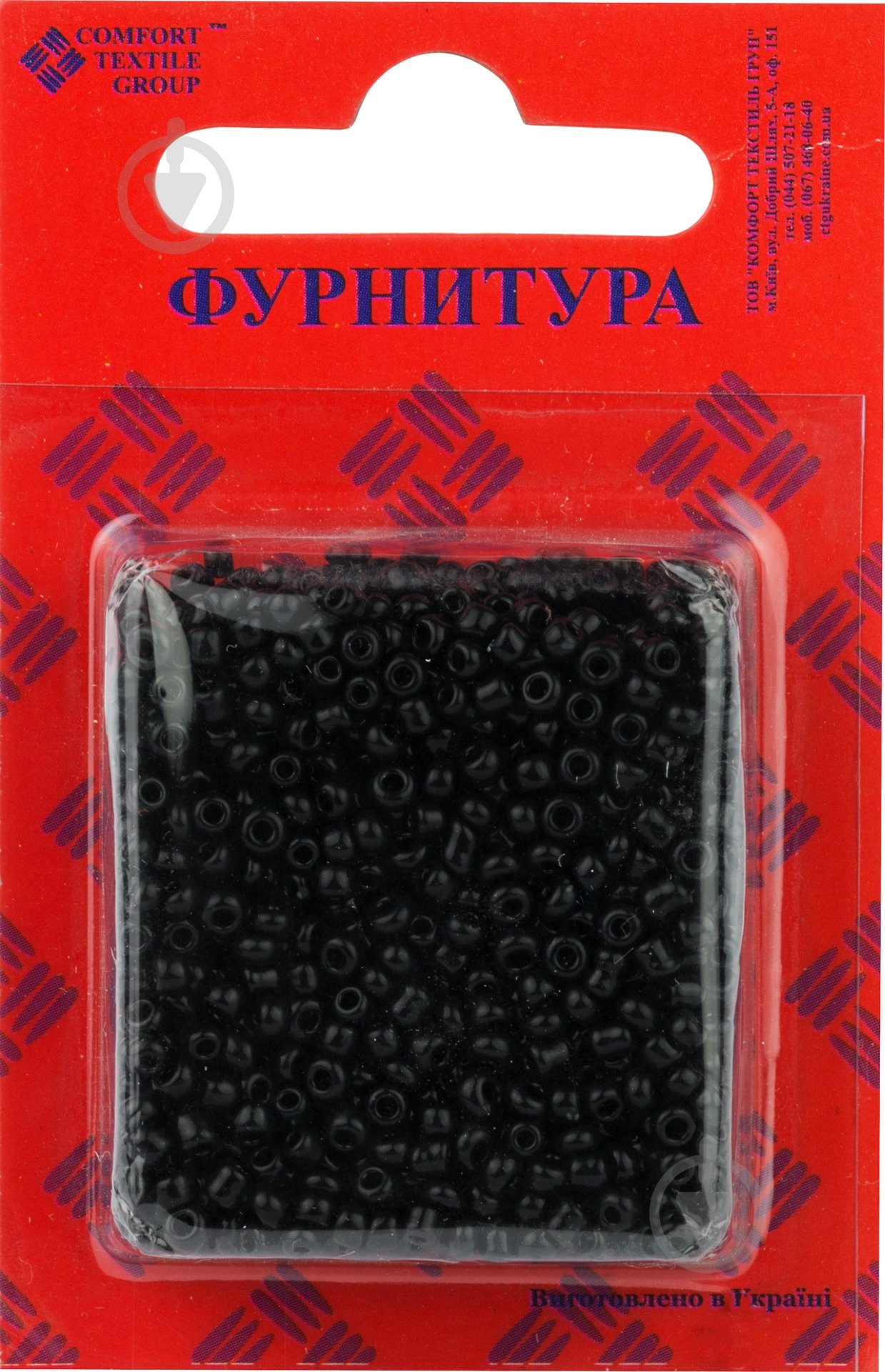 Бисер 12 мм 25 г черный - фото 2