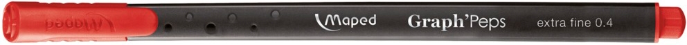 Лайнер Maped Graph Peps 0.4 мм красный - фото 1 Лайнер Maped Graph Peps 0.4 мм красный - фото 1