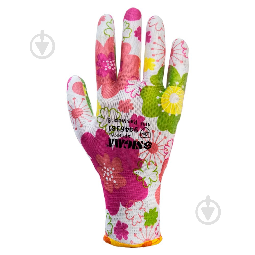 Рукавицы Sigma трикотажные с частичным ПУ покрытием р. 8 9446381 - фото 2