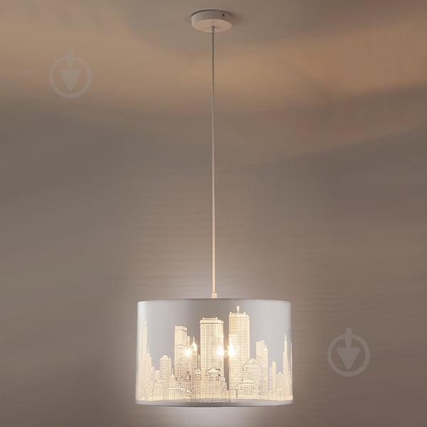 Подвес Strotskis City 3x40 Вт E14 белый 50066/3 - фото 3