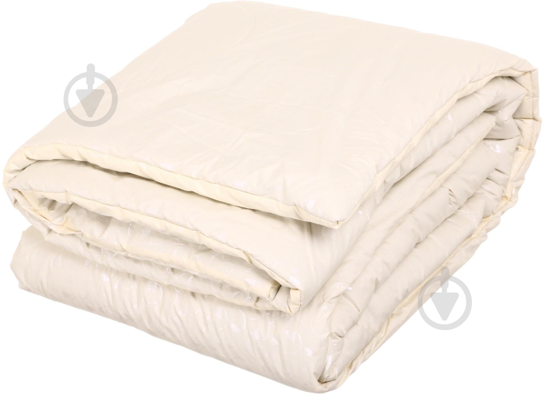 Одеяло верблюжа стеганая 190x205 см Ярослав бежевый - фото 1