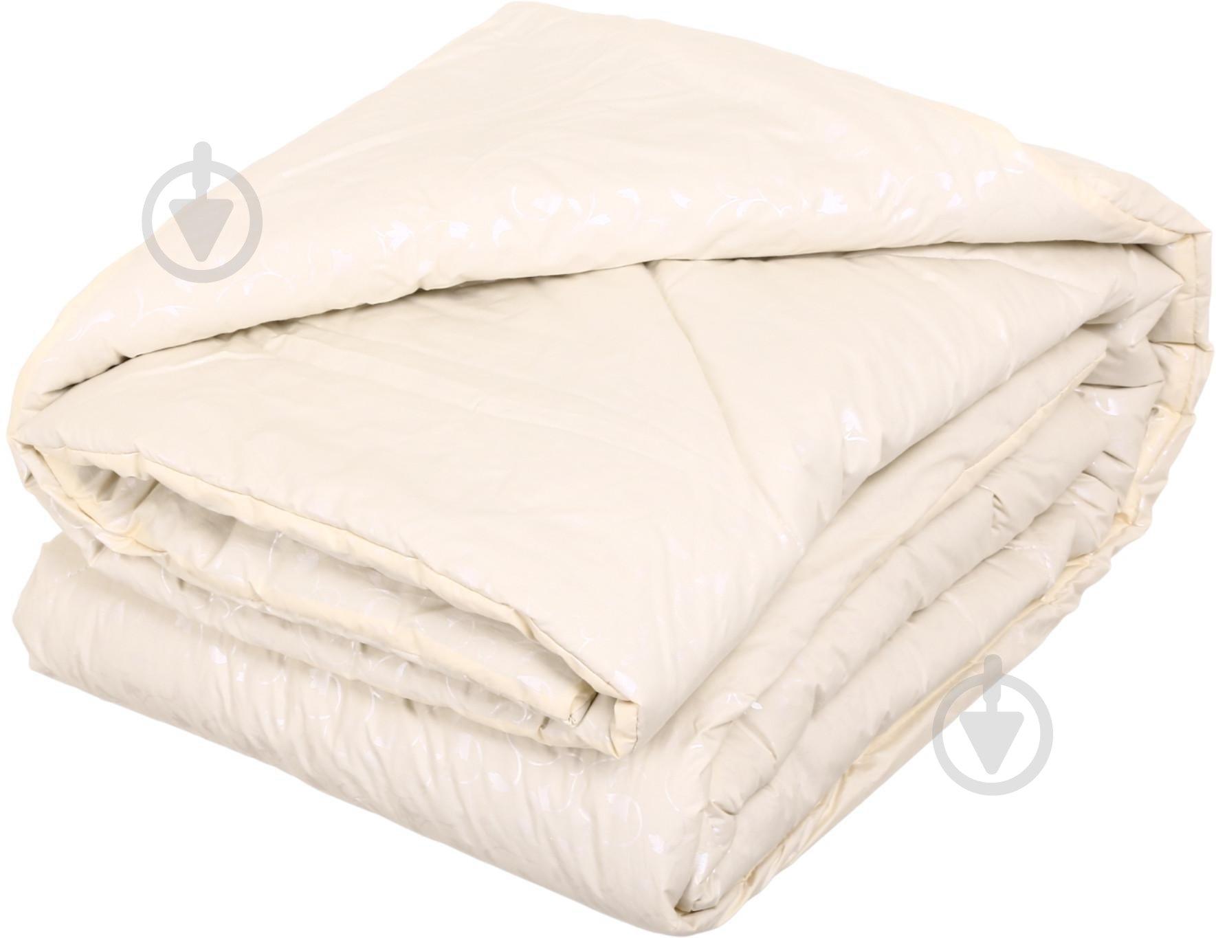 Одеяло верблюжа стеганая 190x205 см Ярослав бежевый - фото 2