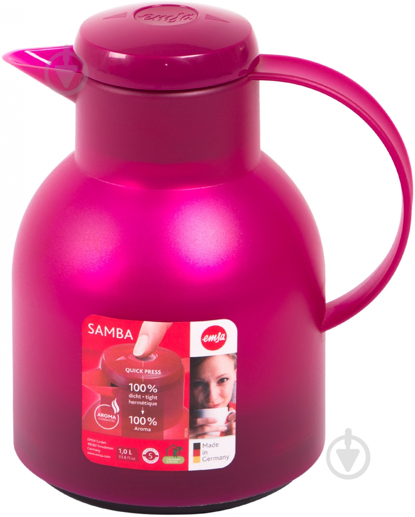 Термочайник Emsa Samba 1 л бордовый EM507075 - фото 1