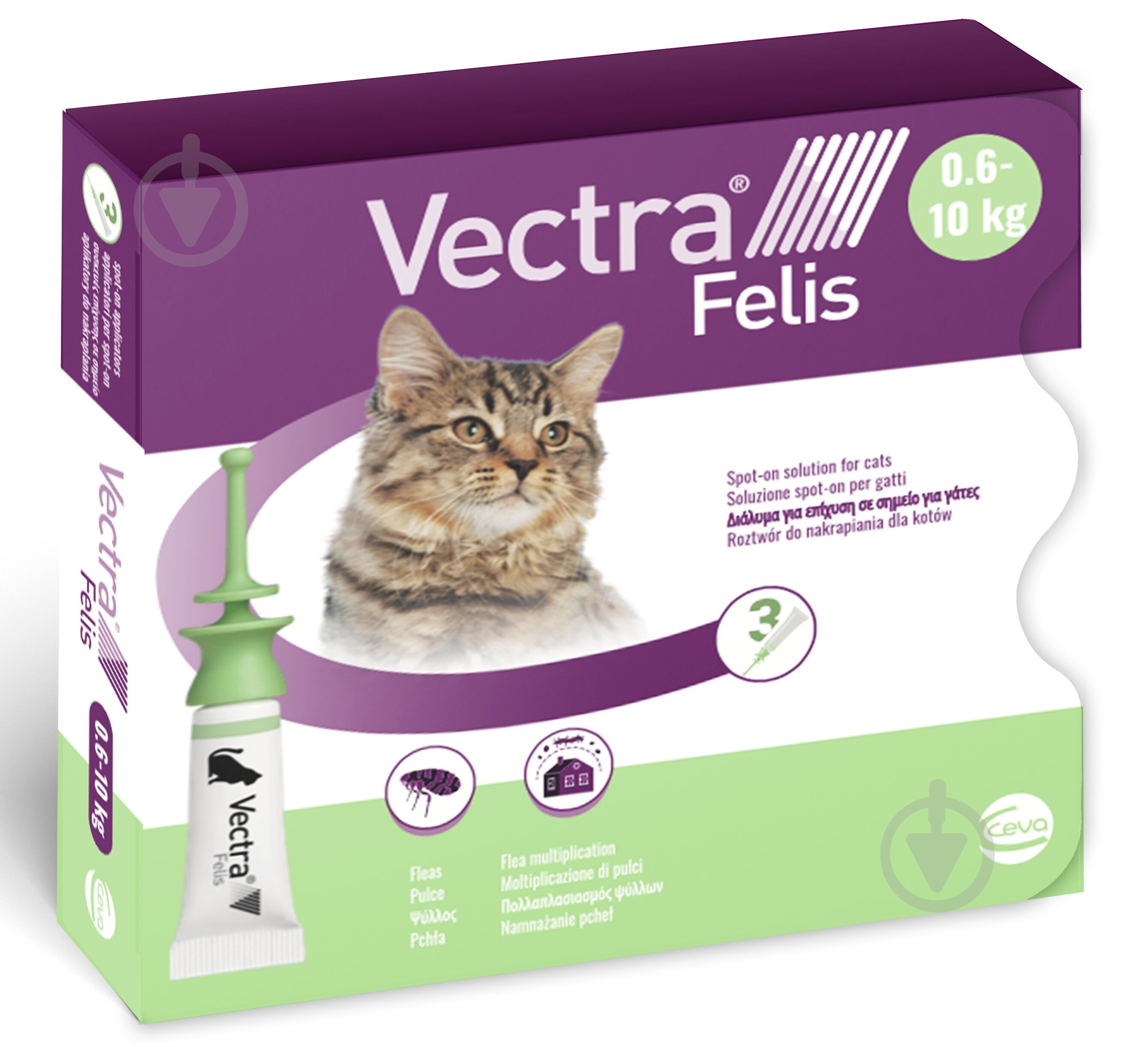 Капли CEVA Vectra Felis от блох - фото 1