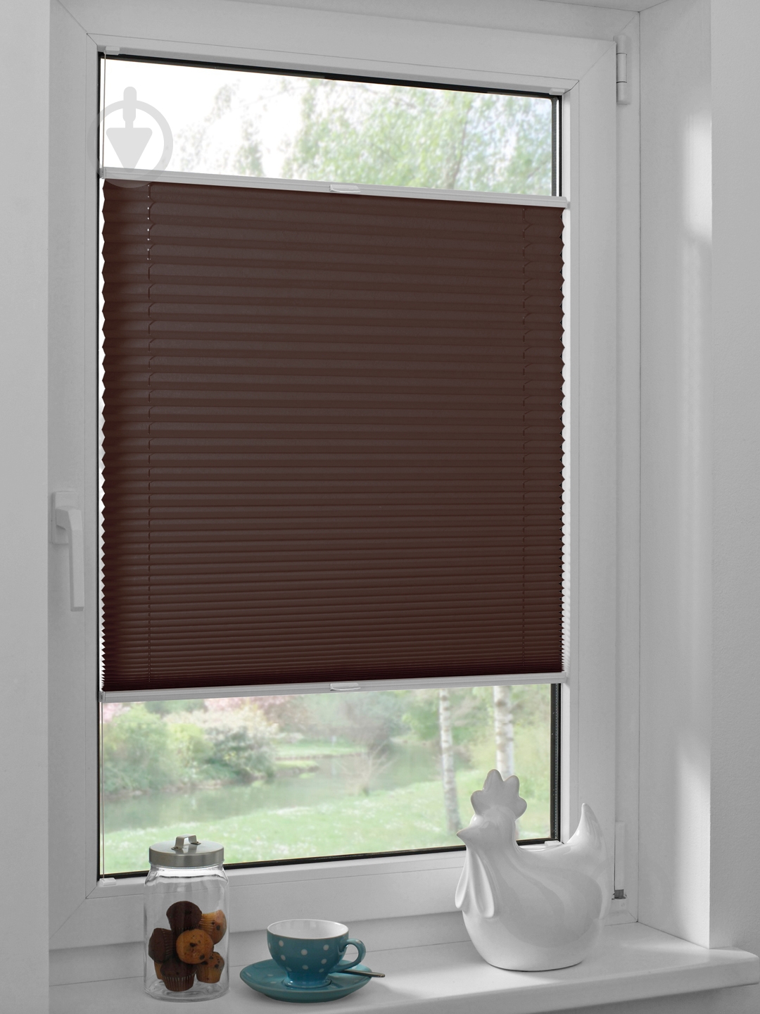 Штора-плиссе Rollotex ткань DUO ECORO 114х40 см Коричневый - фото 3 Штора-плиссе Rollotex ткань DUO ECORO 114х40 см Коричневый - фото 3