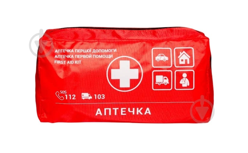 Аптечка автомобільна Poputchik АМА-1 згідно ДСТУ 3961-2000 з турнікетом Дніпро - фото 4