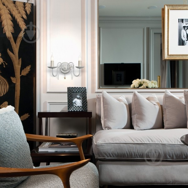 Бра Strotskis Tomas 2x60 Вт E14 бело-золотистый 60018/2 - фото 4