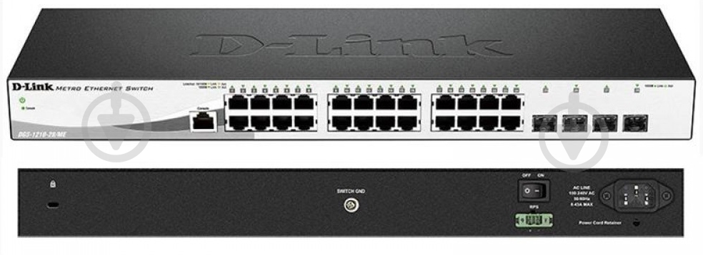 Коммутатор D-Link DGS-1210-28/ME/B - фото 1