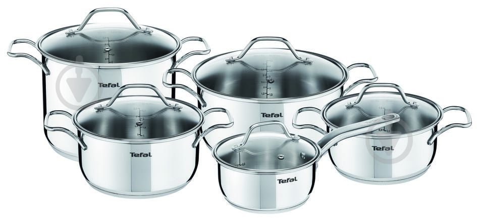 Набор кастрюль Tefal 10 предметов Intuition A702SA44 - фото 1