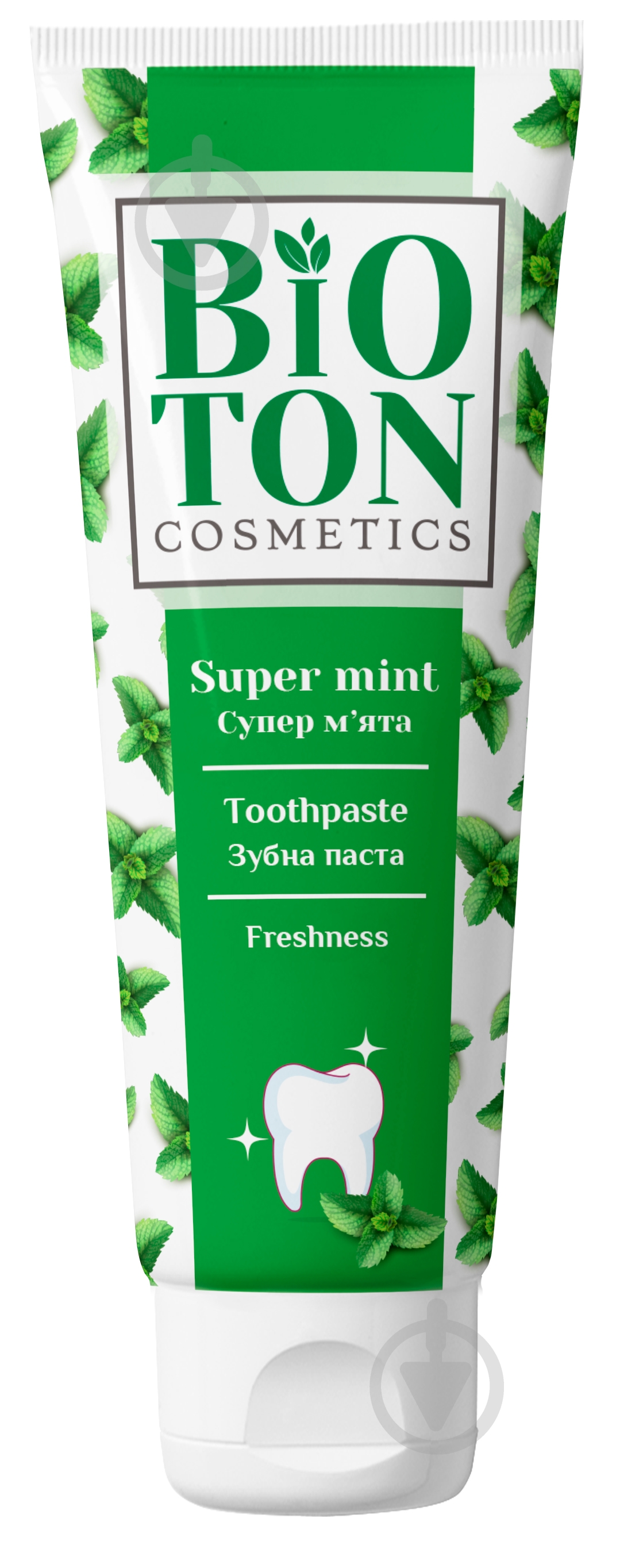 Зубна паста Bioton Freshness Супер м'ята 100 мл - фото 1