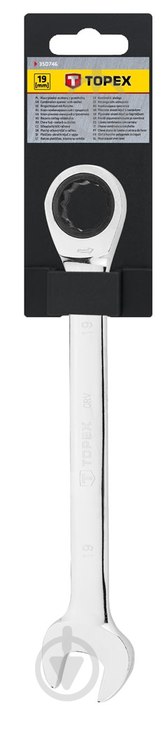 Ключ комбинированный Topex р.19 35D746 - фото 2 Ключ комбинированный Topex р.19 35D746 - фото 2