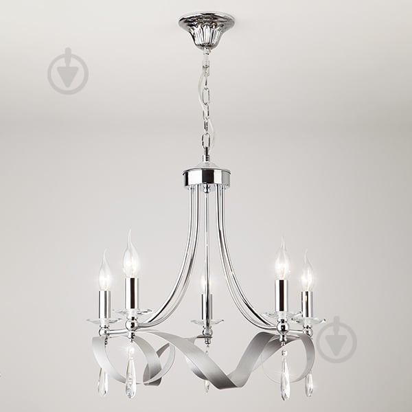 Люстра подвесная Strotskis Adelia 5x60 Вт E14 хром 60064/5 - фото 1