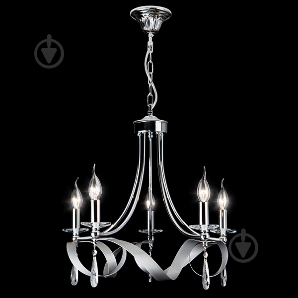 Люстра подвесная Strotskis Adelia 5x60 Вт E14 хром 60064/5 - фото 3