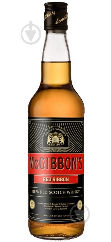 Виски McGibbons RED RIBBON 40% 0,7 л - фото 1 Виски McGibbons RED RIBBON 40% 0,7 л - фото 1
