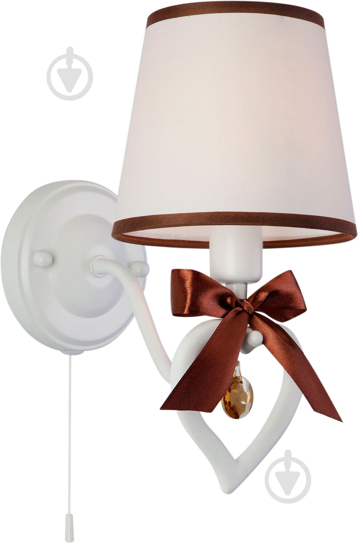 Бра Strotskis Terry 1x40 Вт E14 коричнево-белый 60066/1 - фото 1 Бра Strotskis Terry 1x40 Вт E14 коричнево-белый 60066/1 - фото 1