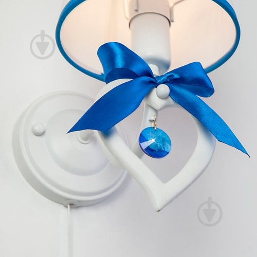 Бра Strotskis Terry 1x40 Вт E14 сине-белый 60066/1 - фото 3