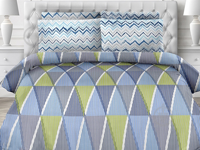 Комплект постільної білизни 1.5 синій Ecotton - фото 1