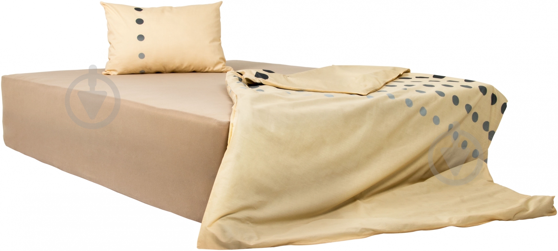 Комплект постельного белья Симфония 1,5 бежевый Dormeo (без простыни) - фото 1