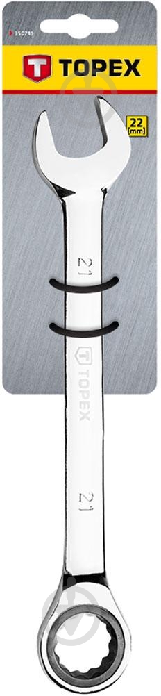 Ключ комбинированный Topex р.22 35D749 - фото 2