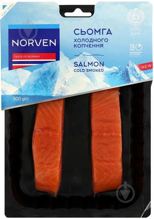 Семга Norven филе-кусок на шкуре 300 г - фото 1