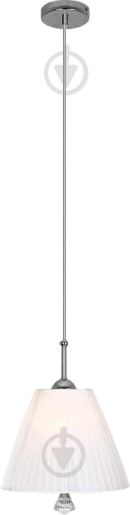 Підвіс Strotskis Valencia 1x40 Вт E14 хром/білий 70042/1 - фото 1