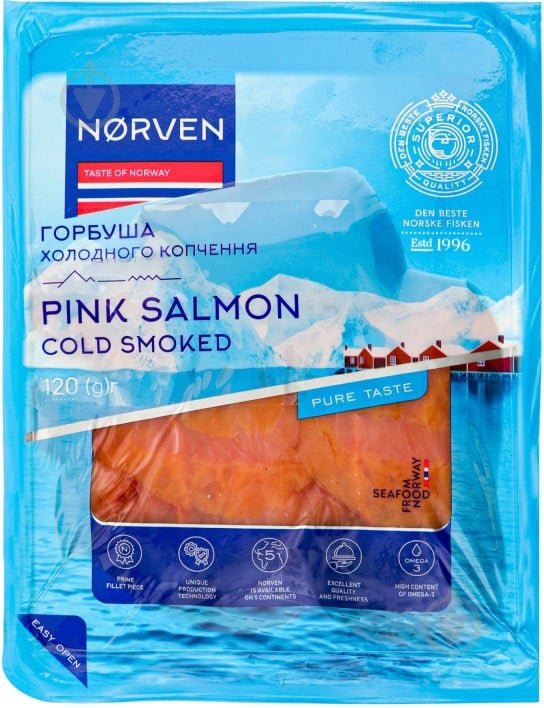 Нарезка рыбная Norven Горбуша 120 г - фото 1