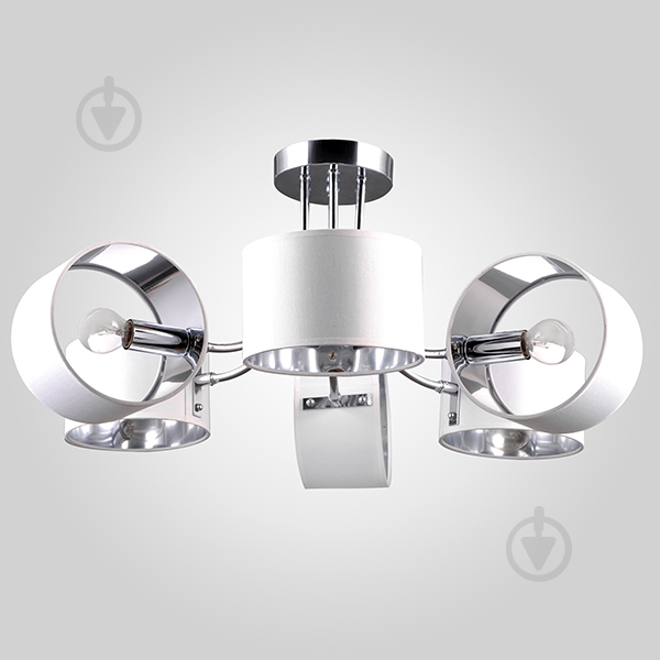 Люстра потолочная Strotskis Nikolas 6x40 Вт E14 хром/белый 70045/6 - фото 1