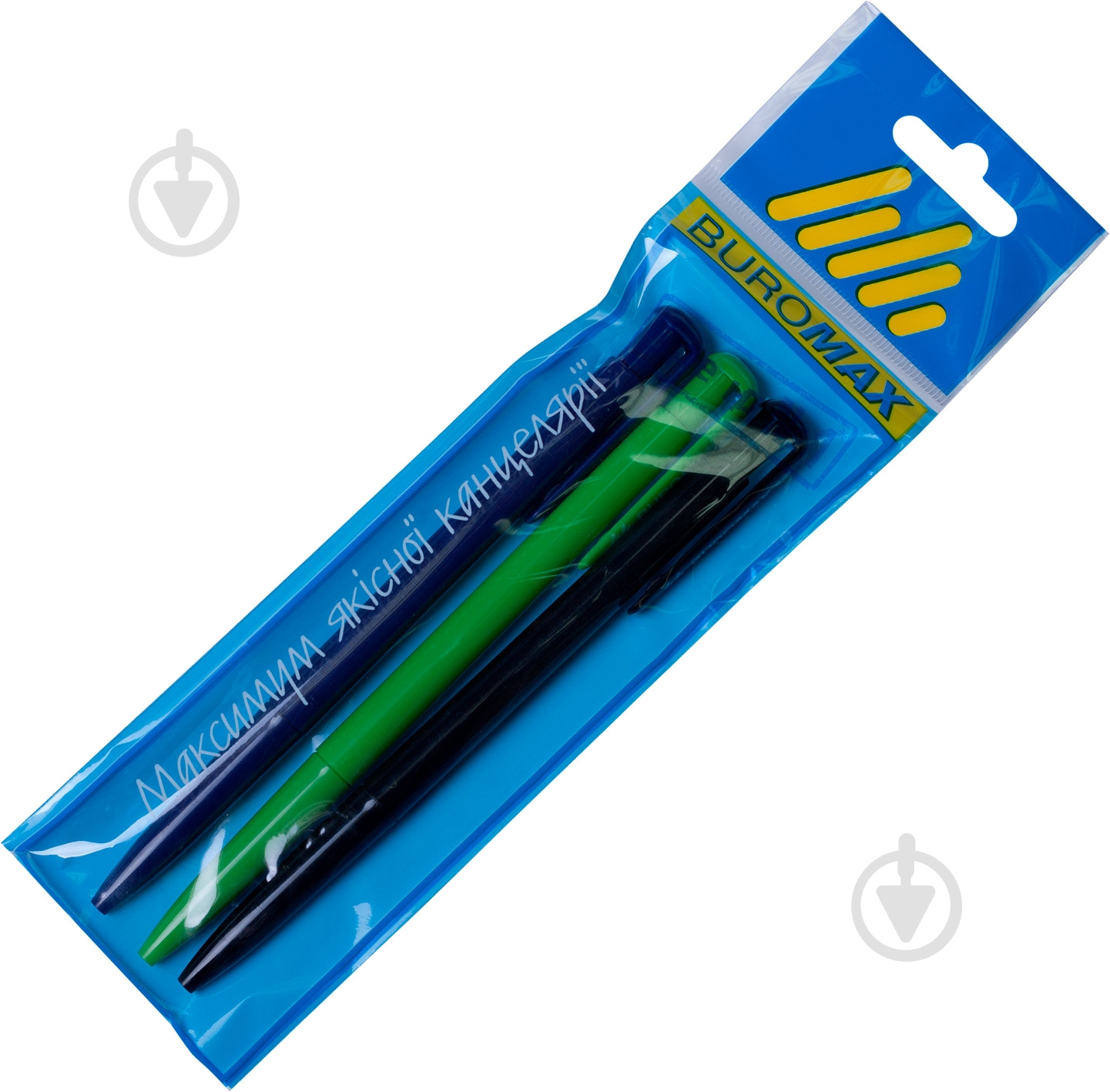 Набор ручек Buromax шариковых 3 шт BASE BM.8205-0143 - фото 1
