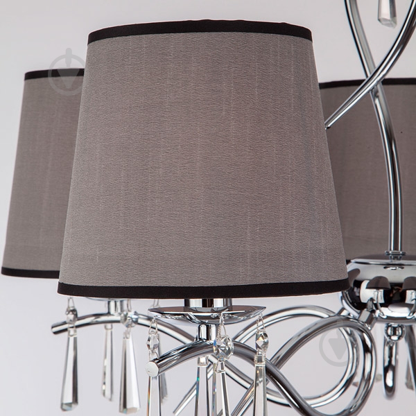 Люстра потолочная Strotskis Morise 5x40 Вт E14 хром/бежевый 70048/5 - фото 4 Люстра потолочная Strotskis Morise 5x40 Вт E14 хром/бежевый 70048/5 - фото 4