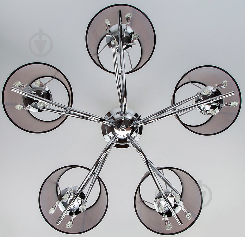 Люстра потолочная Strotskis Morise 5x40 Вт E14 хром/бежевый 70048/5 - фото 5 Люстра потолочная Strotskis Morise 5x40 Вт E14 хром/бежевый 70048/5 - фото 5