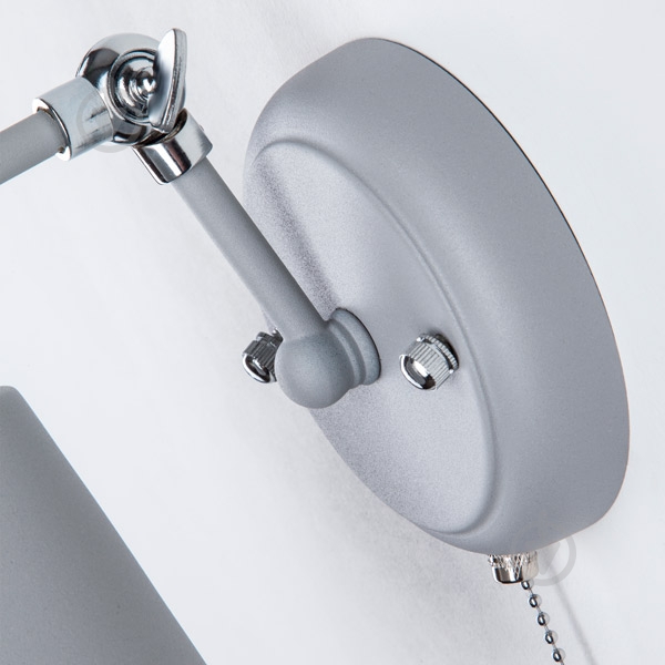 Бра Strotskis Nigella 1x40 Вт E27 серый/металлик 70052/1 - фото 5 Бра Strotskis Nigella 1x40 Вт E27 серый/металлик 70052/1 - фото 5