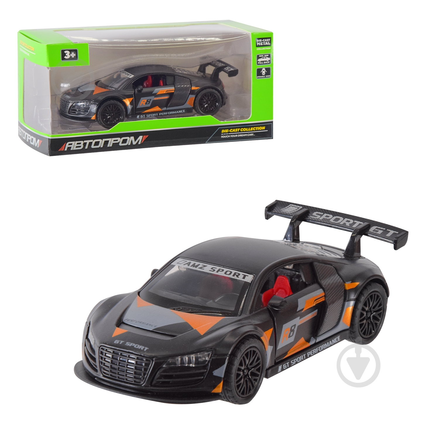 Машинка Автопром 1:32 2 цвета AP74144 - фото 6