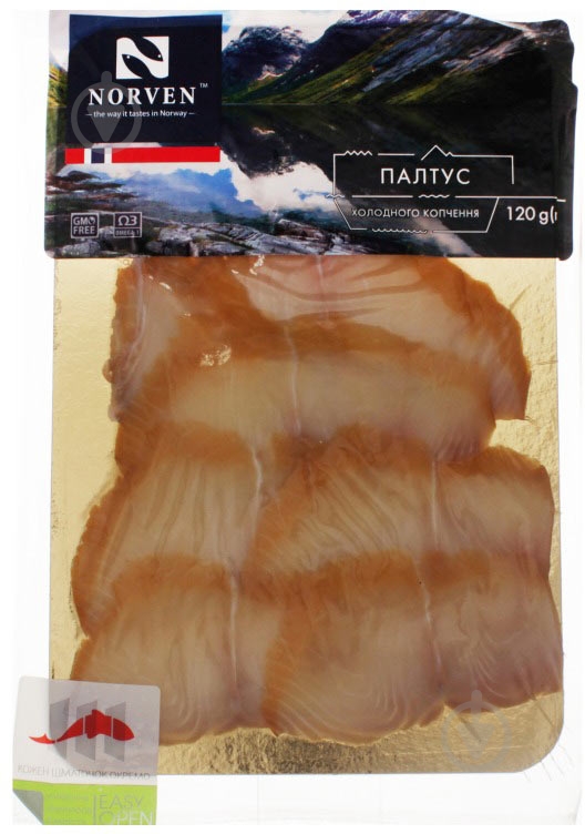 Нарізка рибна Norven Палтус 120 г - фото 1