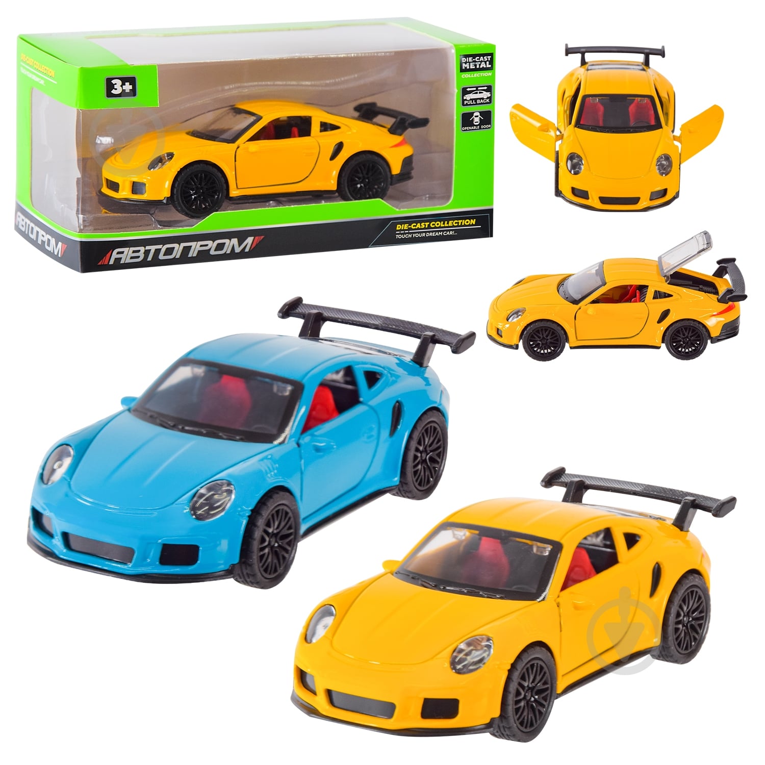 Машинка Автопром 1:32 2 цвета AP74109 - фото 1