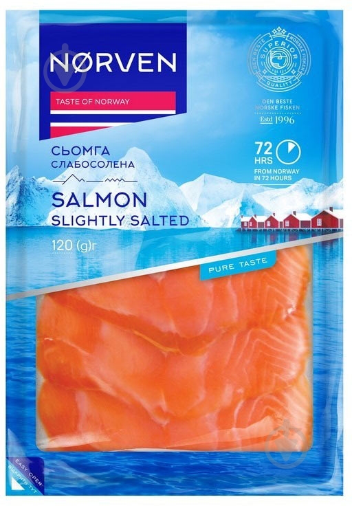 Нарезка рыбная Norven Семга 120 г - фото 1