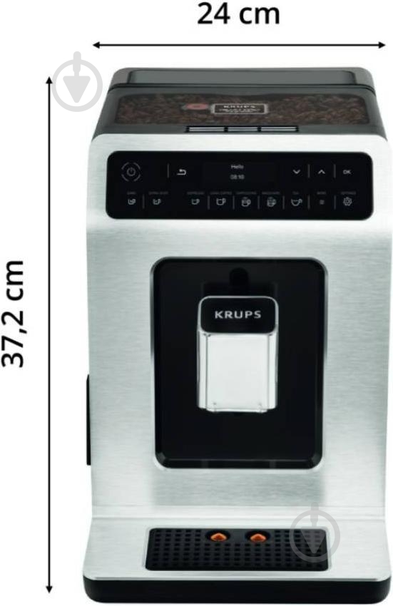 Кофеварка Krups Evidence METAL EA890D10 - фото 3 Кофеварка Krups Evidence METAL EA890D10 - фото 3