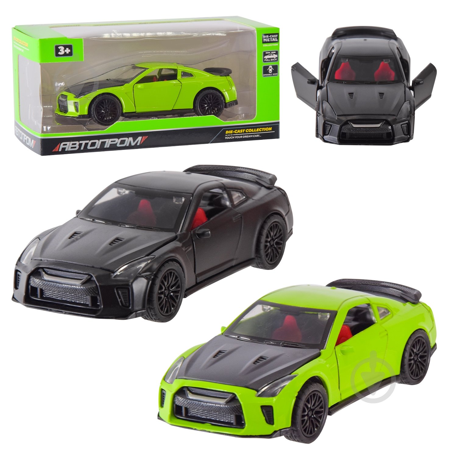 Машинка Автопром 1:32 2 цвета AP74114 - фото 1