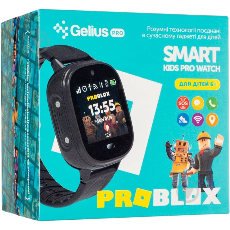 Смарт-часы детские Gelius ProBlox з GPS трекером black (GP-PK005) - фото 15