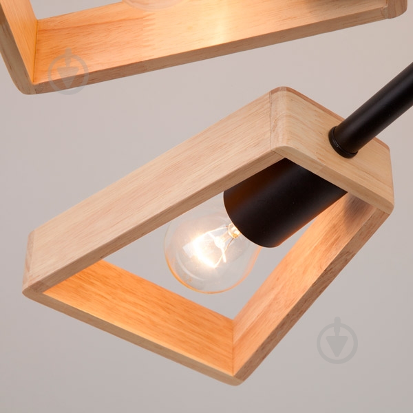 Люстра потолочная Strotskis Klark 8x40 Вт E27 черный/бежевый 70056/8 - фото 5