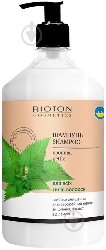 Шампунь Bioton для всех типов волос Крапива 1000 мл - фото 1