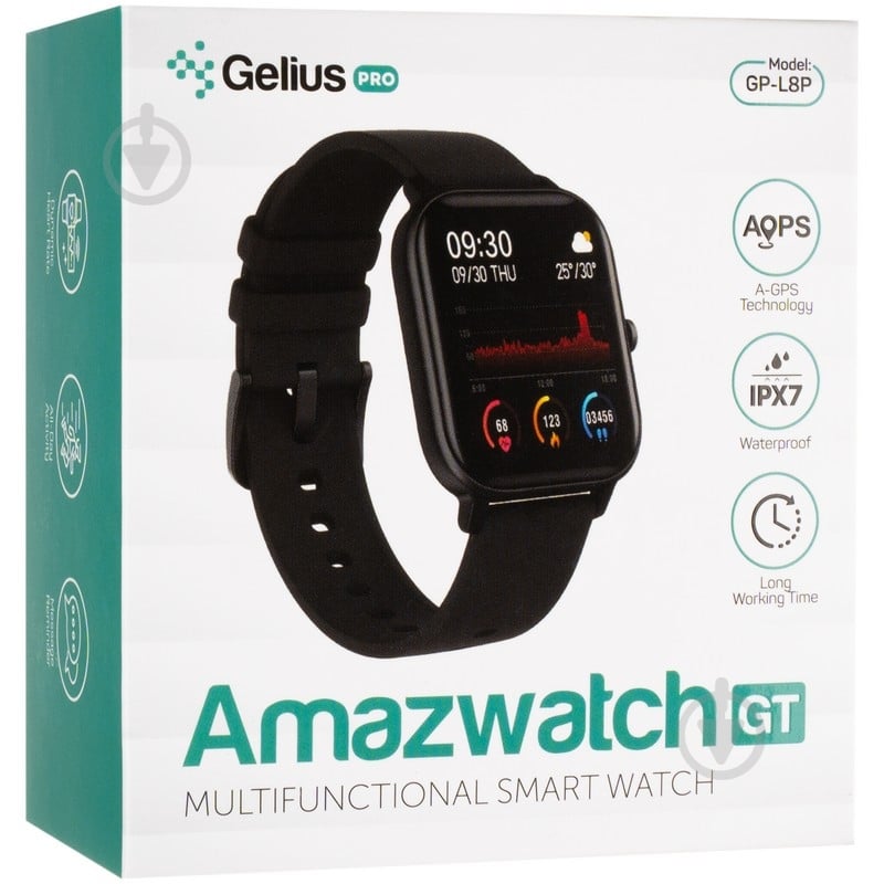 Смарт-годинник Gelius AMAZWATCH GT black (GP-L8P) - фото 24 Смарт-годинник Gelius AMAZWATCH GT black (GP-L8P) - фото 24